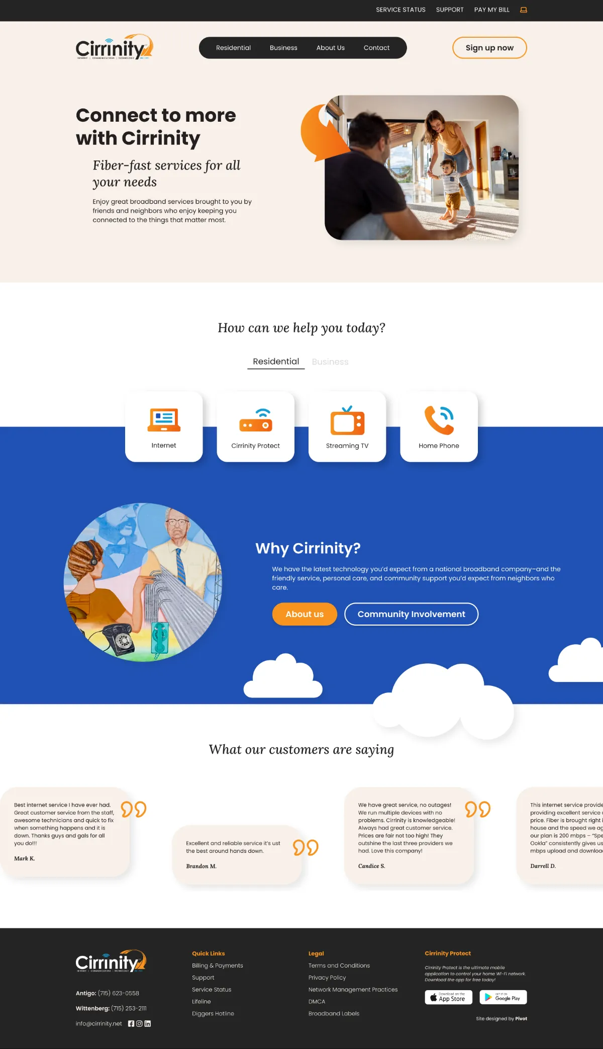 Cirrinity Website Screenshot