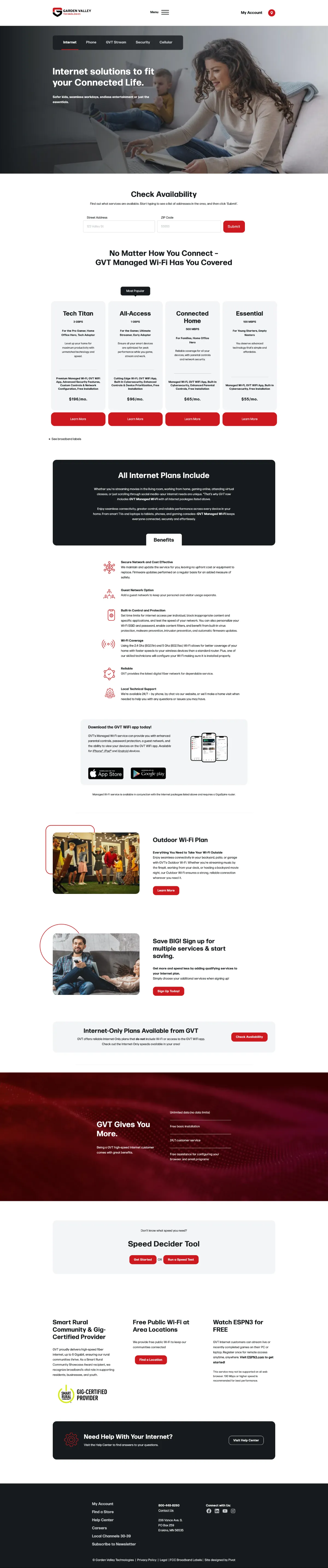 GVTEL website screenshot
